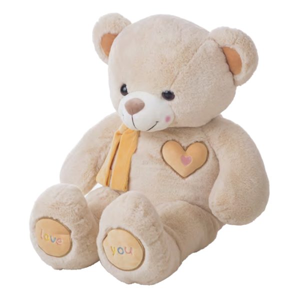 Urso Peluche Valentim Bege 115cm Autobrinca Online