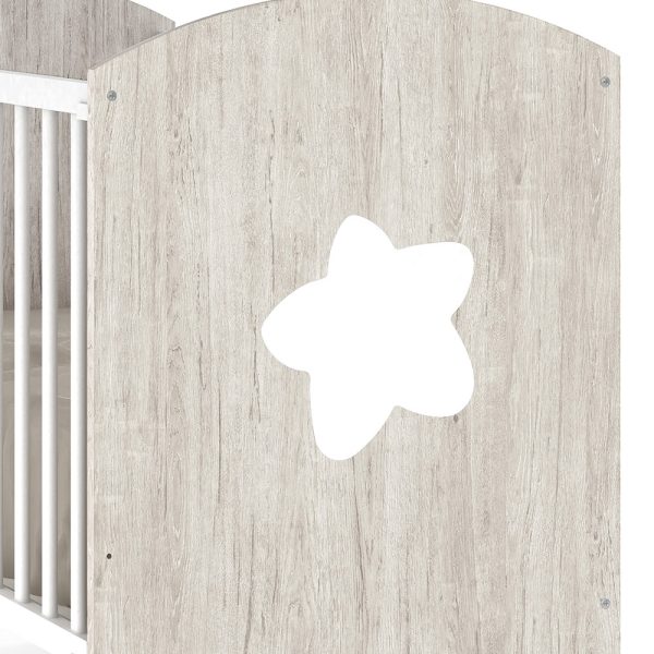 Cama Trama Série Big Star Roble Castello/Branco Mate Autobrinca Online