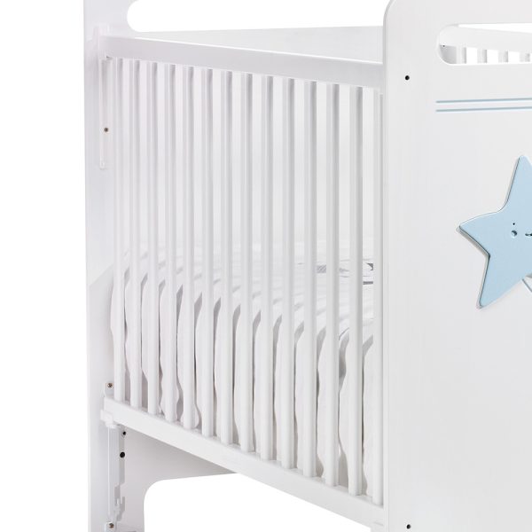 Cama Trama Série Galáxia Branco Mate/Azul Bebé Autobrinca Online