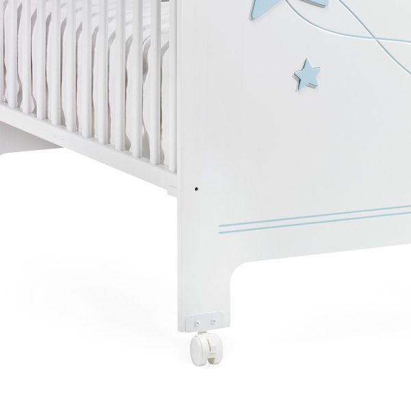 Cama Trama Série Galáxia Branco Mate/Azul Bebé Autobrinca Online