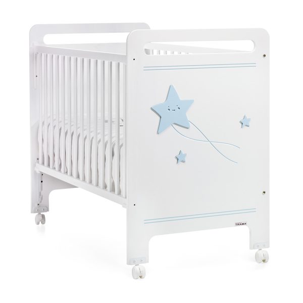 Cama Trama Série Galáxia Branco Mate/Azul Bebé Autobrinca Online