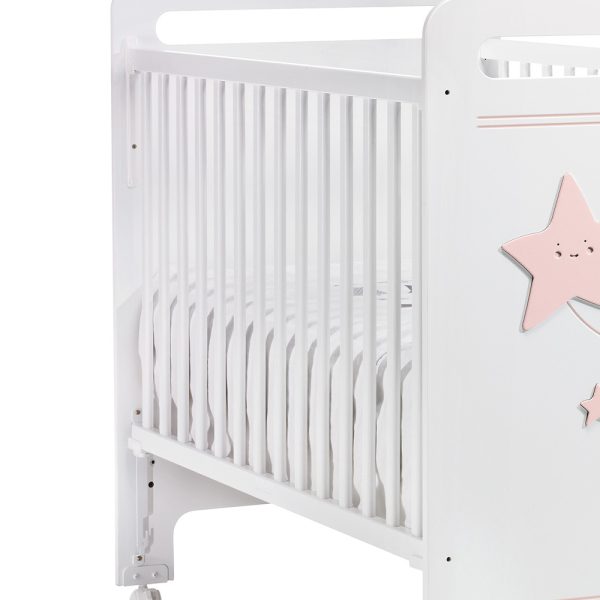 Cama Trama Série Galáxia Branco Mate/Rosa Bebé Autobrinca Online