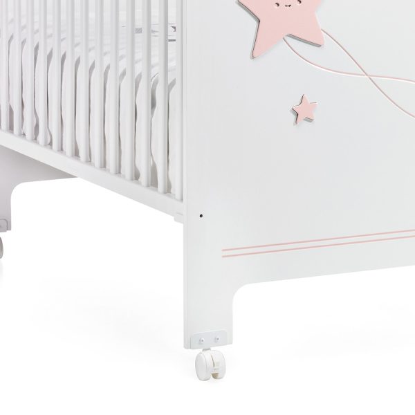 Cama Trama Série Galáxia Branco Mate/Rosa Bebé Autobrinca Online