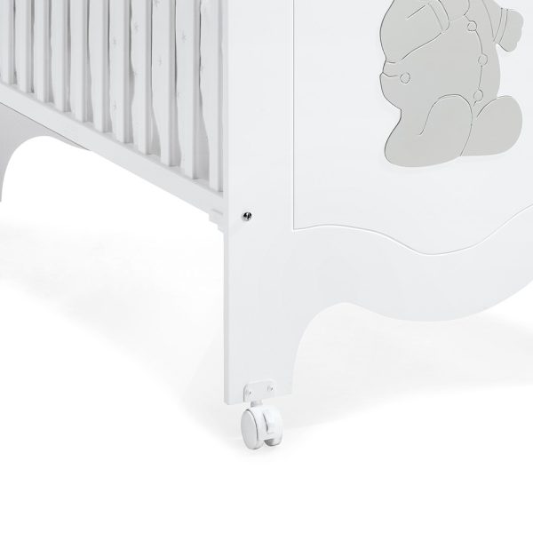 Cama Trama Série Sleepy Bear Branco Mate/Prata Mate Autobrinca Online