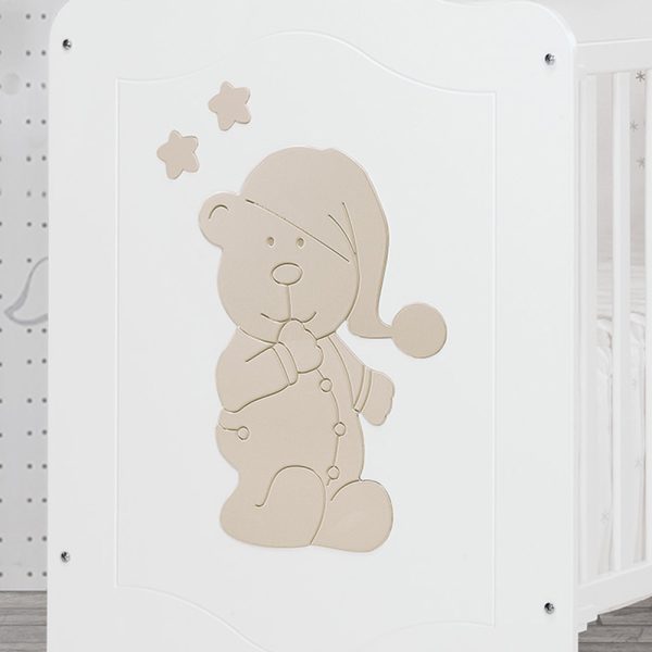 Cama Trama Série Sleepy Bear Branco Mate/Terra Claro Autobrinca Online