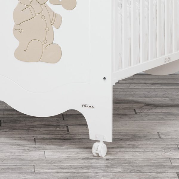 Cama Trama Série Sleepy Bear Branco Mate/Terra Claro Autobrinca Online