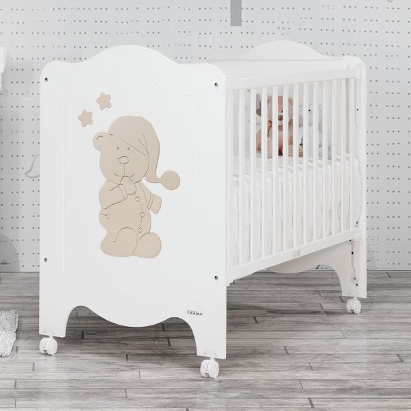 Cama Trama Série Sleepy Bear Branco Mate/Terra Claro Autobrinca Online