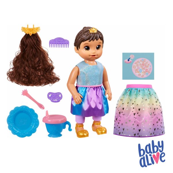 Baby Alive Princesa Ellie Morena Cresce de Verdade Autobrinca Online