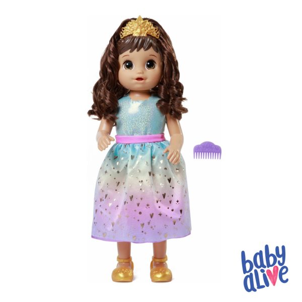 Baby Alive Princesa Ellie Morena Cresce de Verdade Autobrinca Online