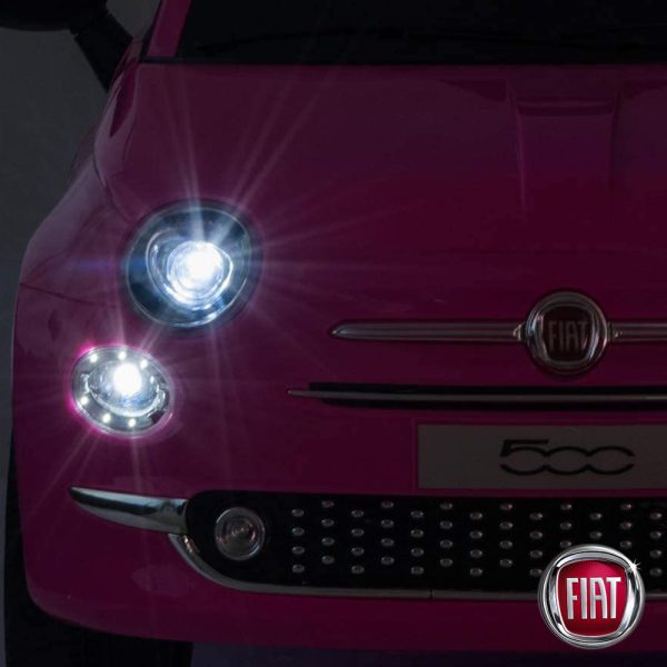 Carro Fiat 500 Rosa 12V c/ Controlo Remoto Autobrinca Online