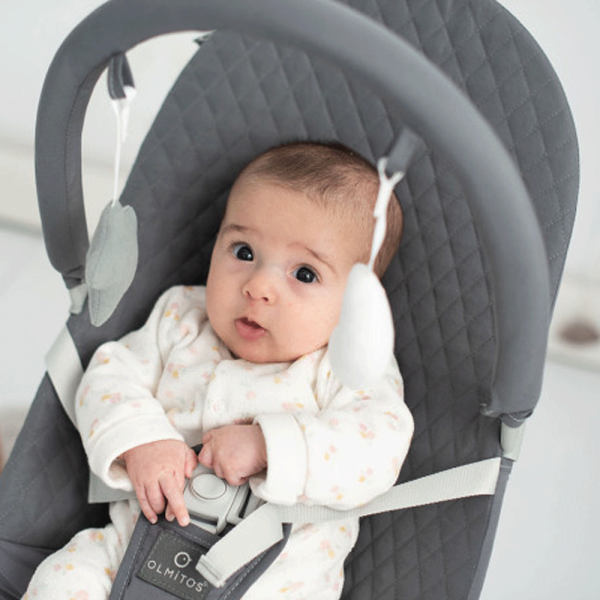 Espreguiçadeira Olmitos Light Multifuncional Baby Rocker Grey Autobrinca Online