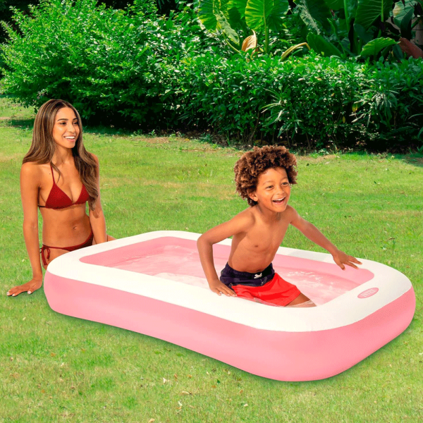 Piscina Retangular Rosa Autobrinca Online