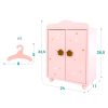 Guarda Roupa de Bonecas em Madeira Rosa Autobrinca Online