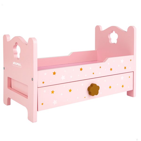 Cama de Bonecas em Madeira Rosa Autobrinca Online