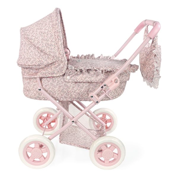 Carrinho de Bonecas Grande Lili Pink Flowers Autobrinca Online