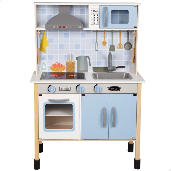 Cozinha Infantil Azul de Madeira Autobrinca Online