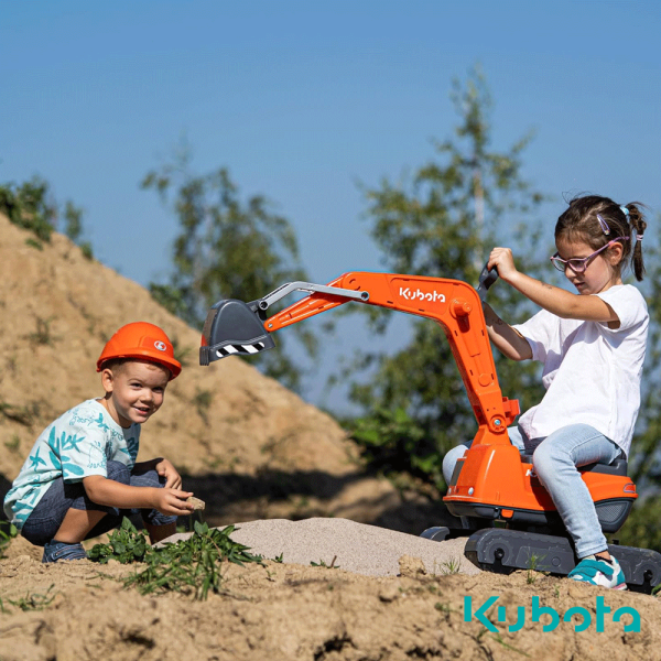 Escavadora Kubota Orange c/ Capacete Autobrinca Online