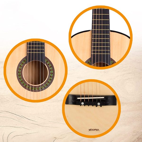 Guitarra de Madeira 76cm Autobrinca Online