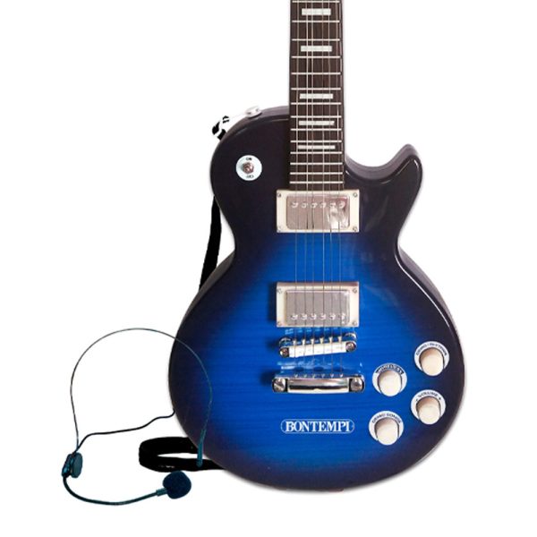 Guitarra Elétrica Rock Bontempi Azul 69cm Autobrinca Online