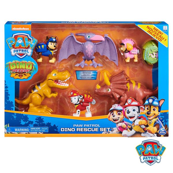 Patrulha Pata Dino Rescue Pack de Figuras Autobrinca Online