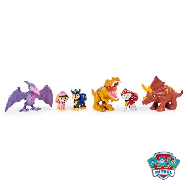 Patrulha Pata Dino Rescue Pack de Figuras Autobrinca Online