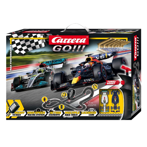 Pista Carrera GO!!! Mercedes e Red Bull 6,3m Autobrinca Online