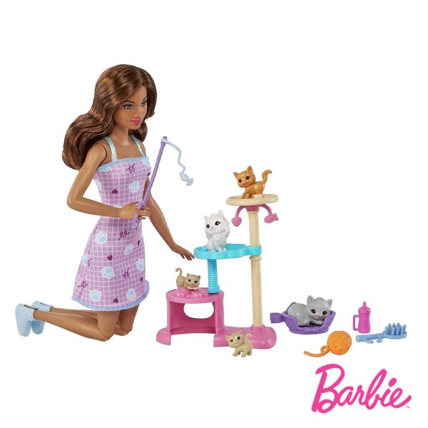 Barbie e os Seus Gatinhos Autobrinca Online