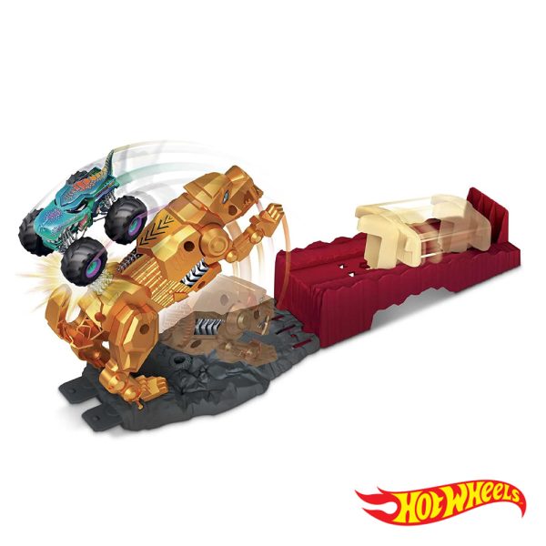 Hot Wheels Pista Monster Tigre-de-sabre Showdown