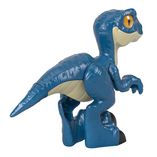 Jurassic World Imaginext Dinossauro Raptor XL Azul Autobrinca Online