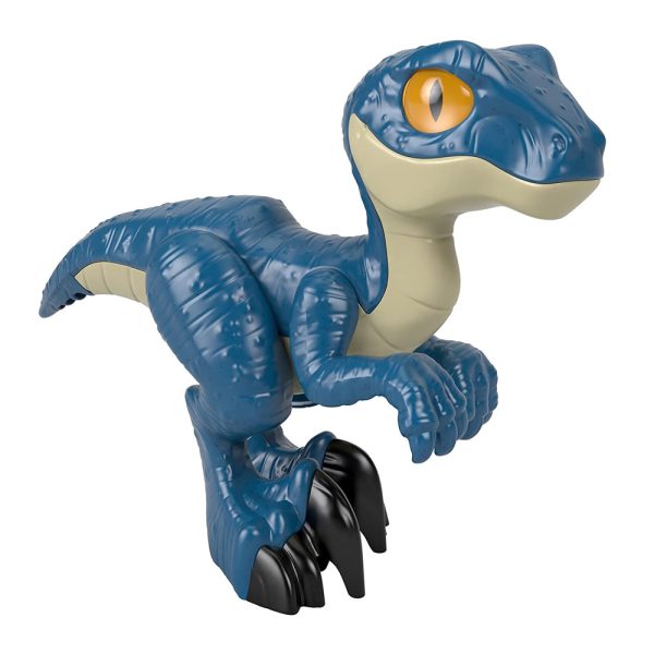 Jurassic World Imaginext Dinossauro Raptor XL Azul Autobrinca Online