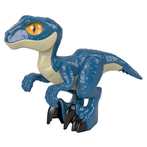 Jurassic World Imaginext Dinossauro Raptor XL Azul Autobrinca Online