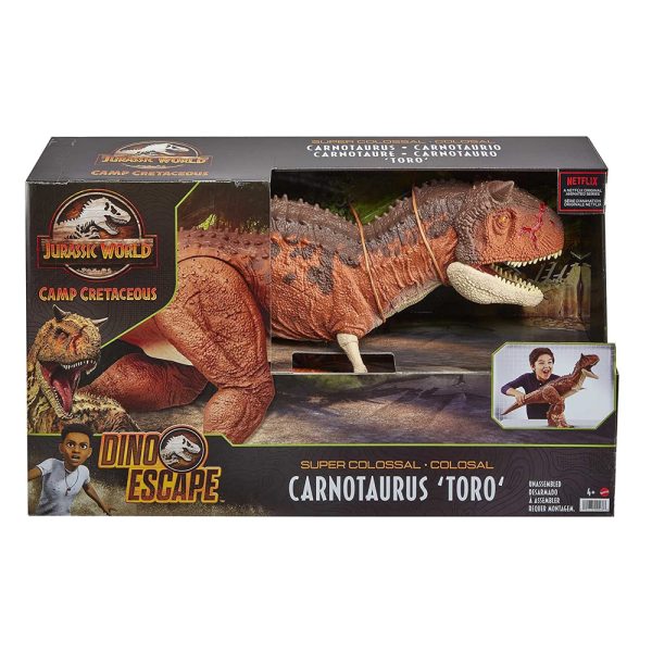 Jurassic World Super Colossal Dinossauro Carnotaurus Toro Autobrinca Online