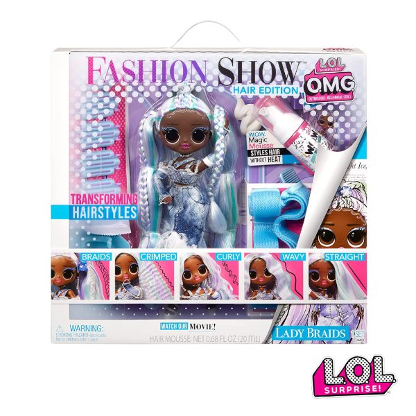LOL Surprise! OMG Fashion Show Hair Edition Lady Braids Autobrinca Online
