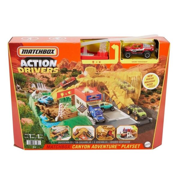 Matchbox Action Drivers Aventuras no Canyon Autobrinca Online