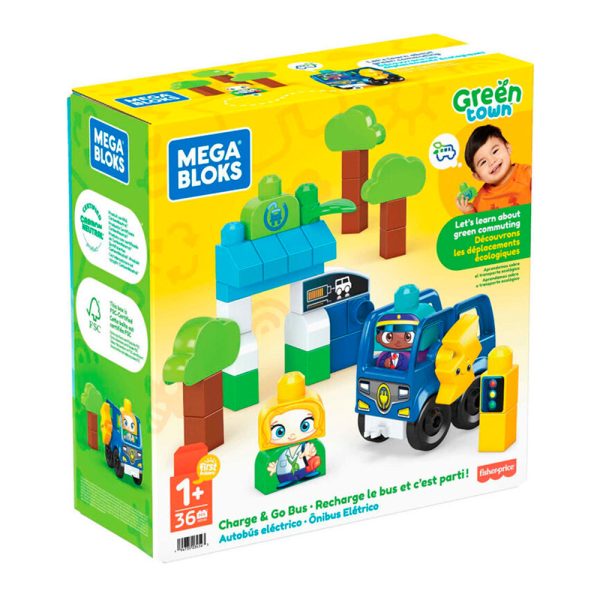 Mega Bloks Cidade Verde Autocarro Elétrico Autobrinca Online