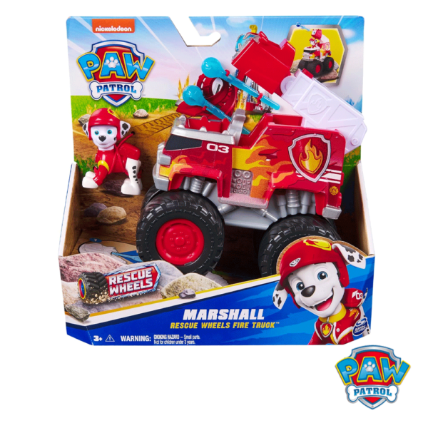 Patrulha Pata Rescue Wheels Marshall Camião de Bombeiros Autobrinca Online