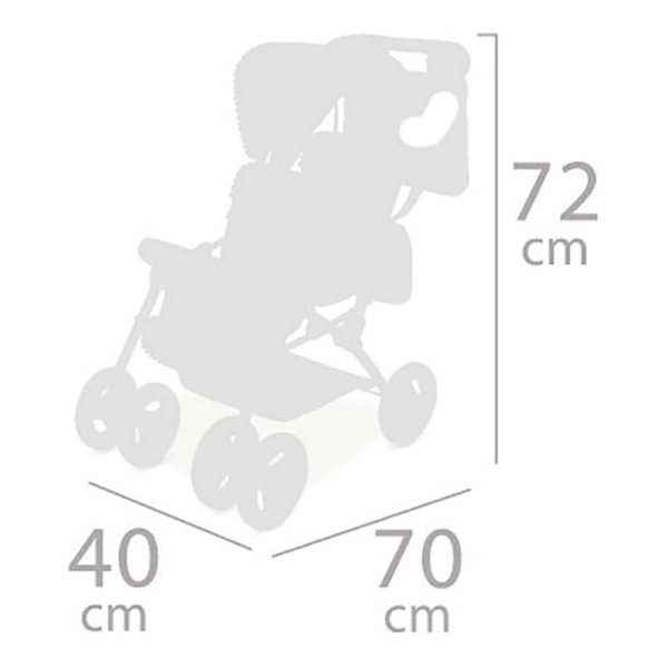 Carrinho de Bonecas de Gémeos De Cuevas Verona 72cm Autobrinca Online