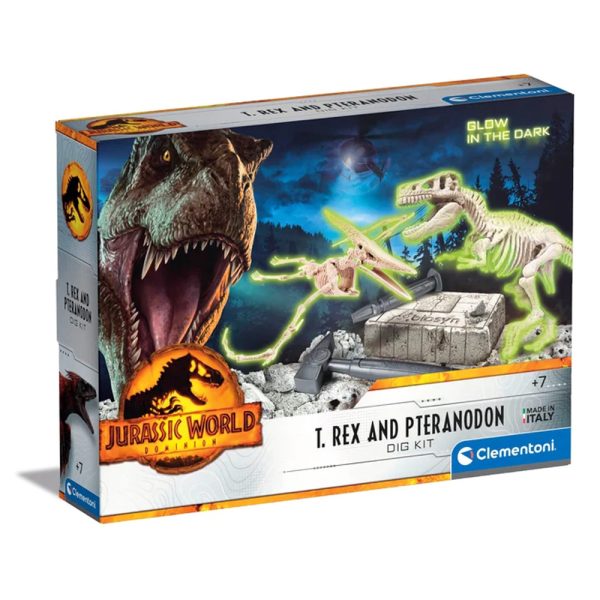 Dig Kit Jurassic World T-Rex e Pteranodon Autobrinca Online