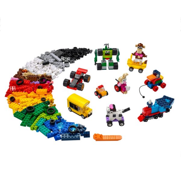 LEGO Classic – Conjunto de Blocos e Rodas 11014 Autobrinca Online