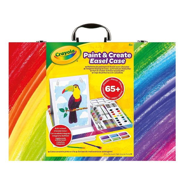 Mala de Artista Crayola c/ Cavalete e 65 Peças Autobrinca Online www.autobrinca.com