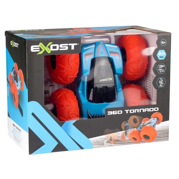 Exost – Carro Acrobata 360 Tornado RC Azul Autobrinca Online