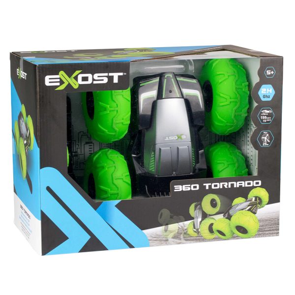 Exost – Carro Acrobata 360 Tornado RC Verde Autobrinca Online