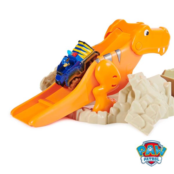 Patrulha Pata Dino Pista Die Cast T-Rex Rescue Autobrinca Online