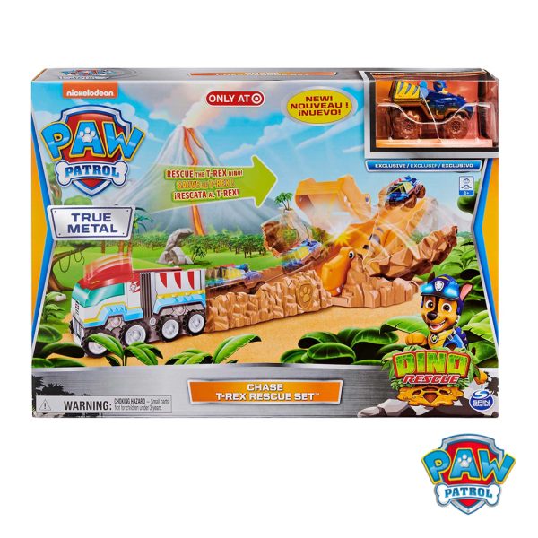 Patrulha Pata Dino Pista Die Cast T-Rex Rescue Autobrinca Online