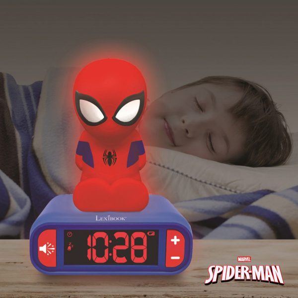 Spider-Man Relógio Despertador c/ Luz Noturna Autobrinca Online