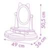 Gabby’s Doll House Tocador de Mesa c/ 12 Acessórios Autobrinca Online