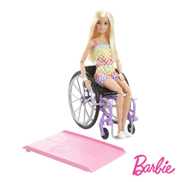 Barbie Fashionistas Vestido Colorido em Cadeira de Rodas Autobrinca Online