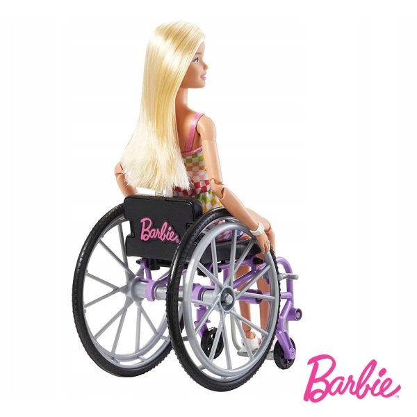 Barbie Fashionistas Vestido Colorido em Cadeira de Rodas Autobrinca Online