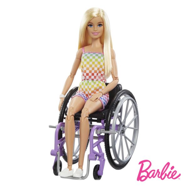 Barbie Fashionistas Vestido Colorido em Cadeira de Rodas Autobrinca Online