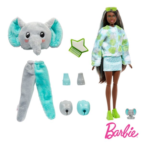 Barbie Cutie Reveal Série Amigos da Selva Elefante Autobrinca Online